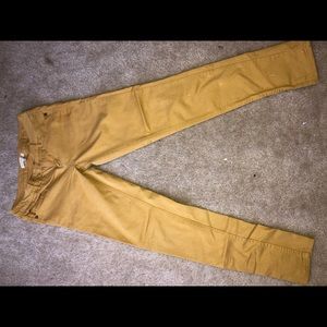 Mustard yellow skinny jeans/pants